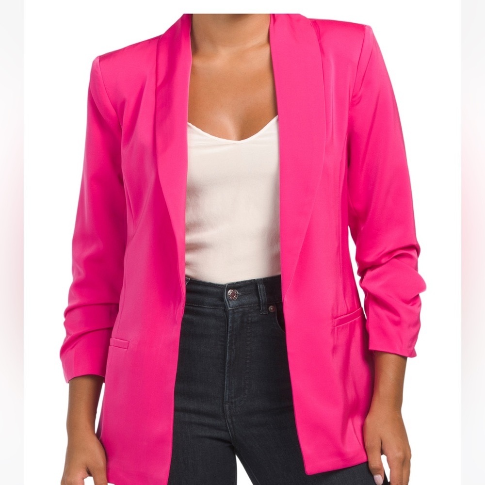 Pink oversized blazer